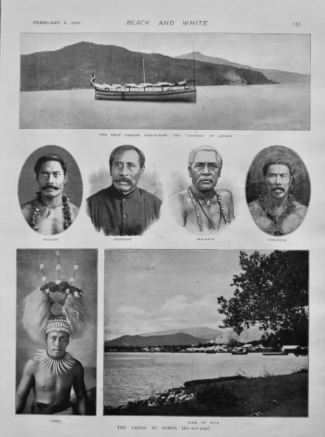 The Crisis in Samoa.  1899.