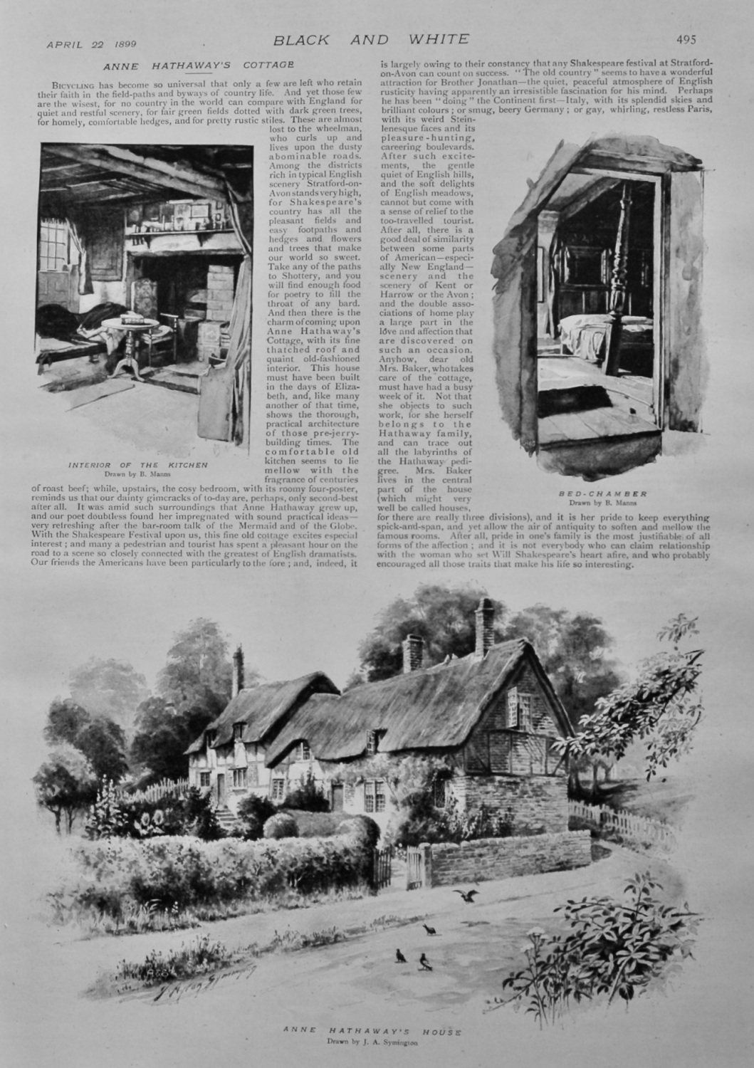 Anne Hathaway's Cottage.  1899.