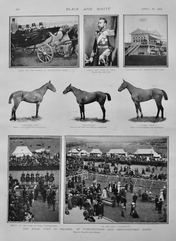 The Royal Visit to Ireland :  At Punchestown and Leopardstown Races.  1899.
