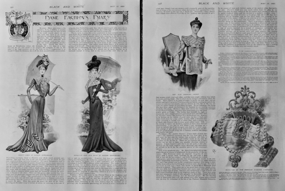 Dame Fashion's Diary.  May 13th, 1899.