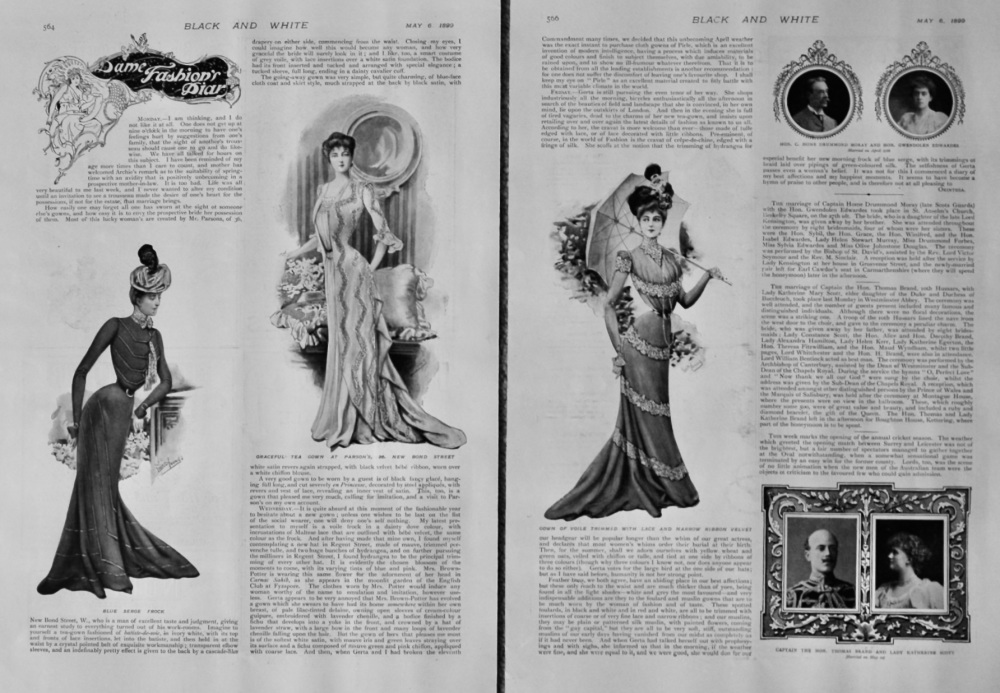 Dame Fashion's Diary. May 6th, 1899.