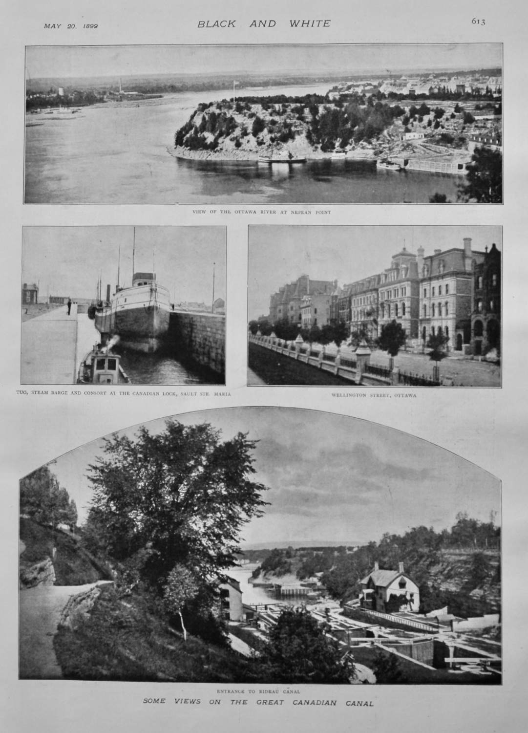 Some Views of the Great Canadian Canal.  1899.