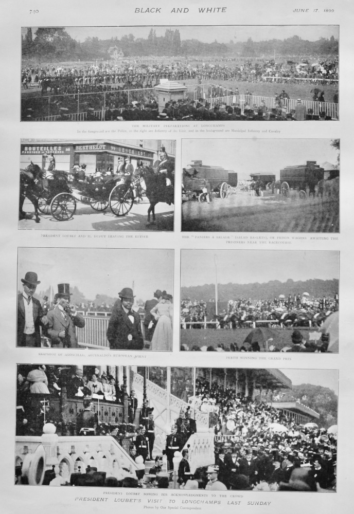 President Loubet's Visit to Longchamps Last Sunday.  1899,