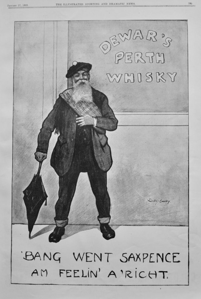 Dewar's Perth Whisky.  1903.