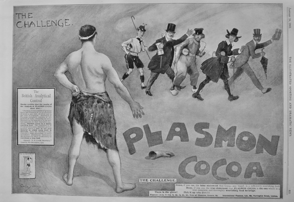 Plasmon Cocoa.  1903.