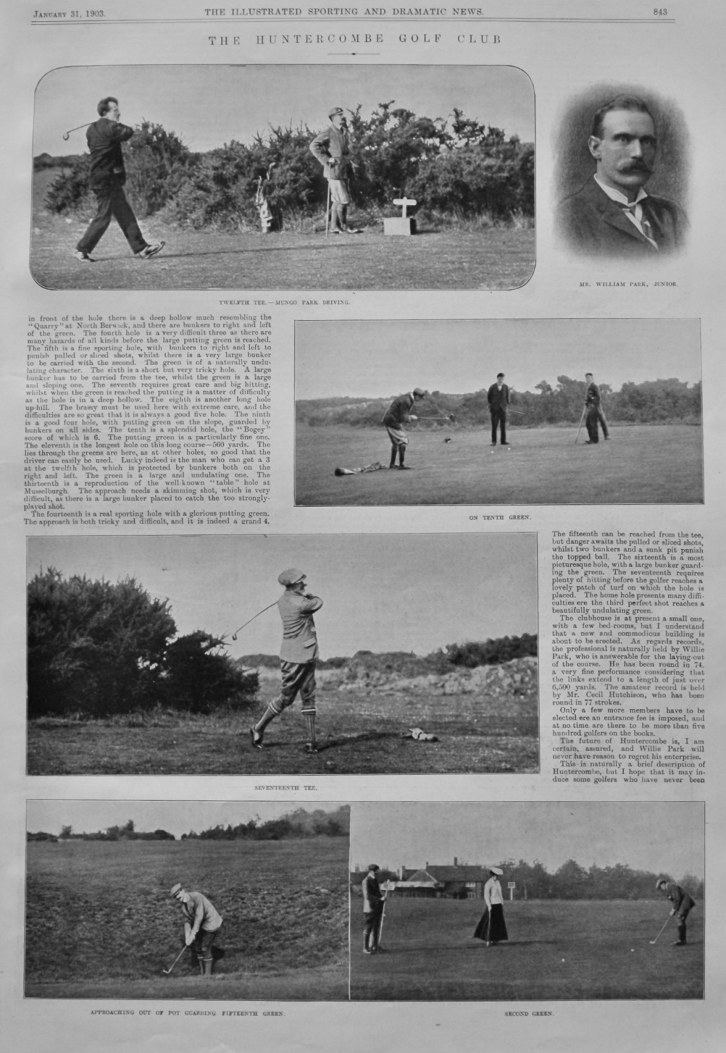 The Huntercombe Golf Club in Oxfordshire. 1903.