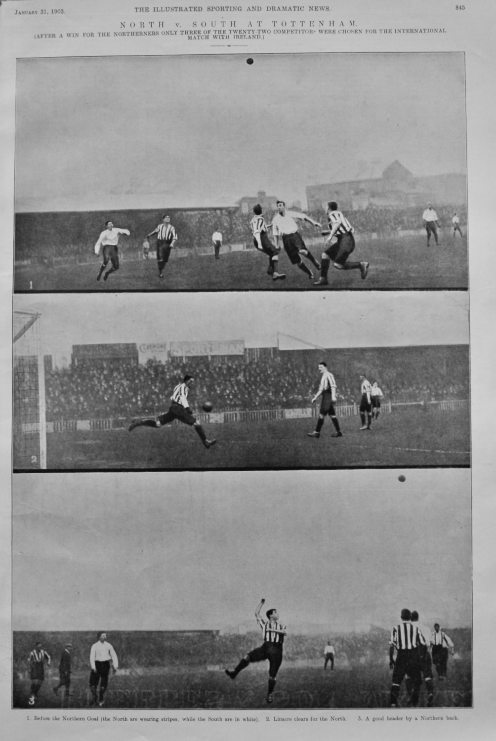 North v. South at Tottenham. 1903.