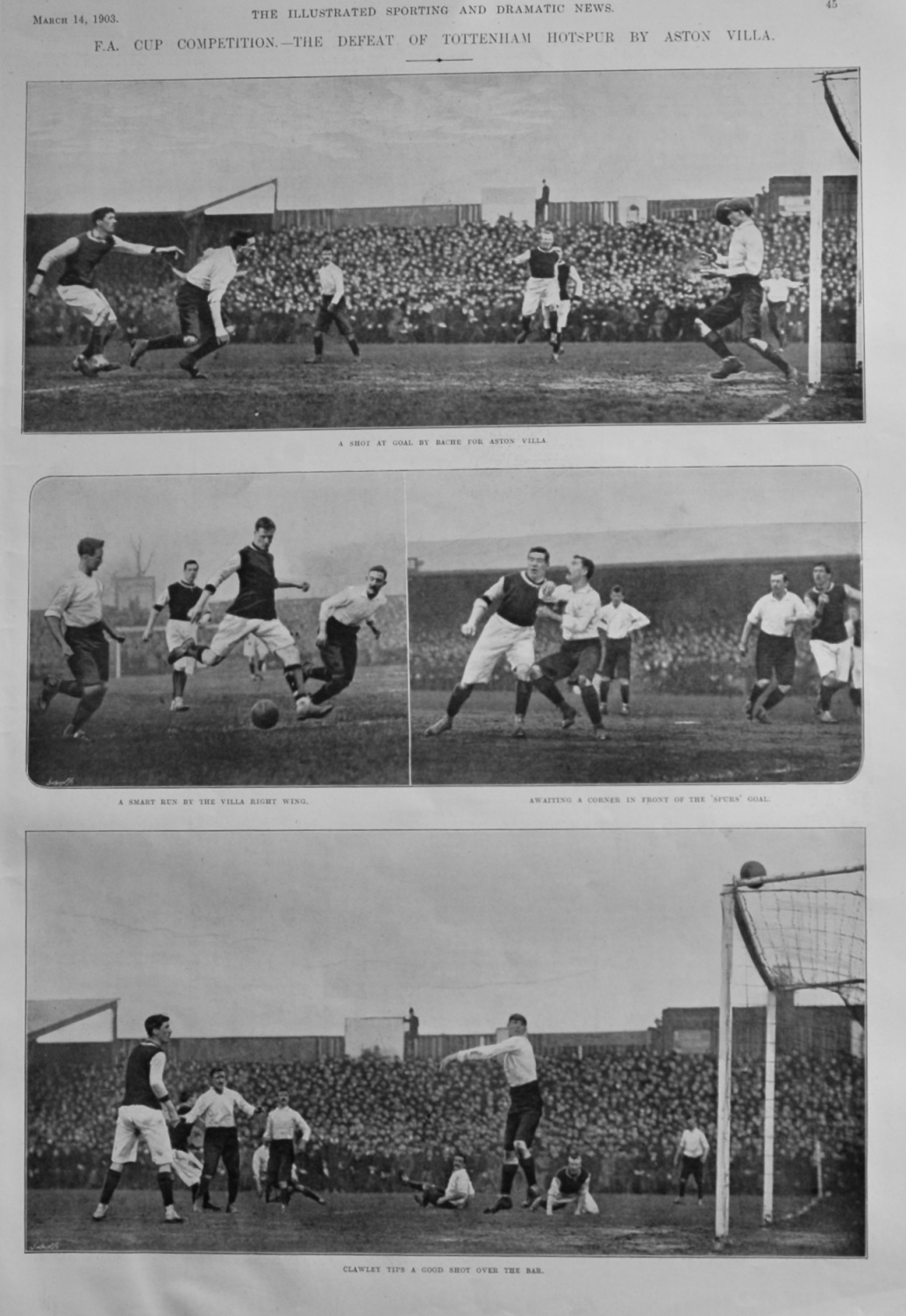 F.A. Cup Competition.- The Defeat of Tottenham Hotspur by Aston Villa.  190