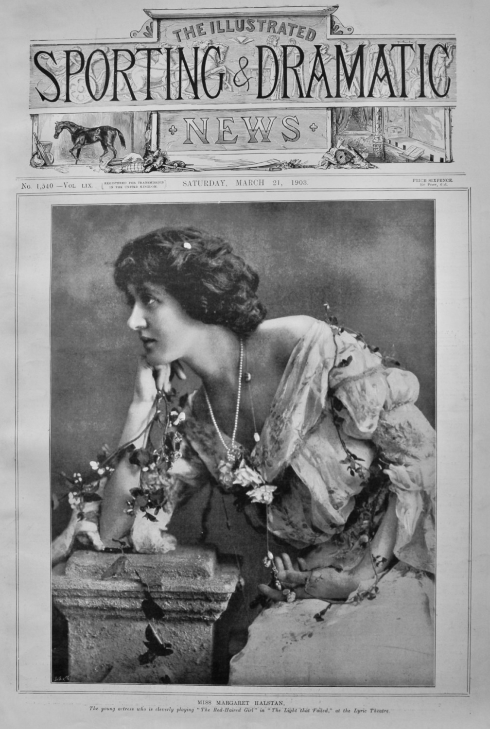 Miss Margaret Halstan, the young actress who is cleverly playing 