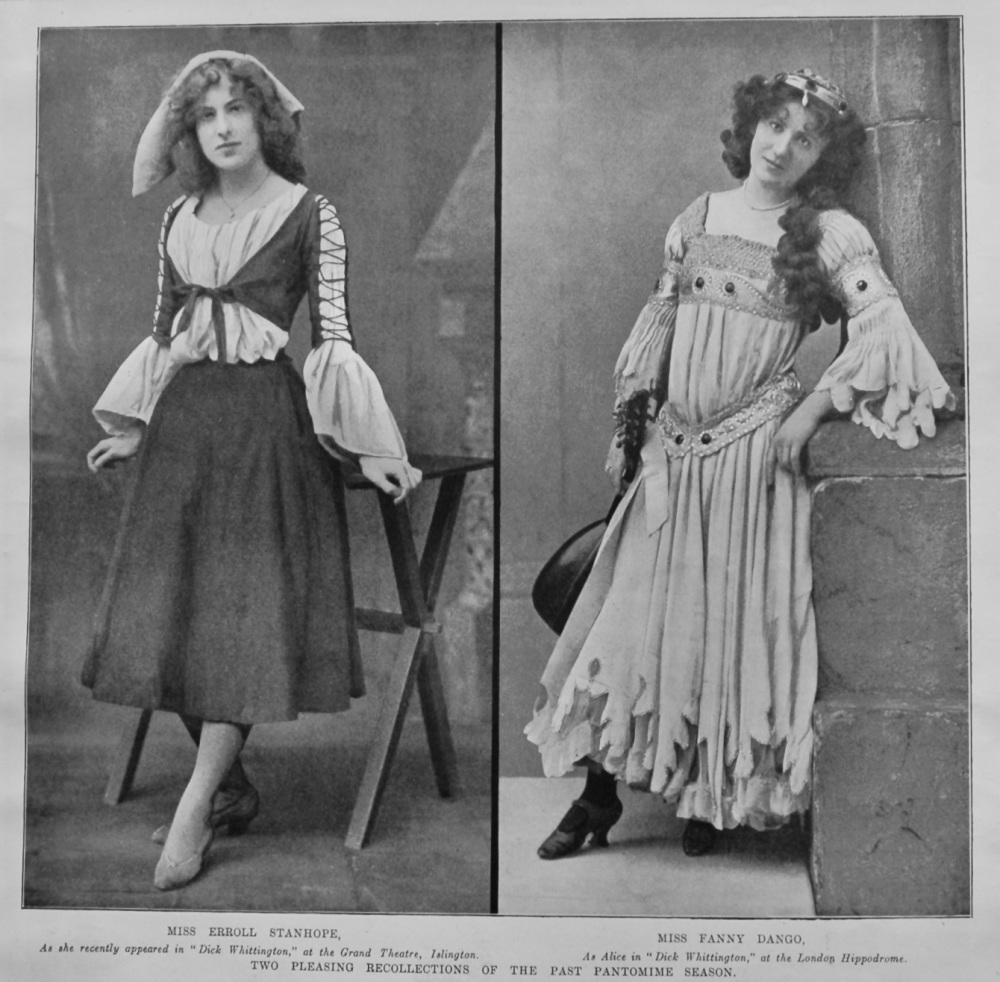 Miss Erroll Stanhope.  Miss Fanny Dango.  1903.  (Pantomime) 