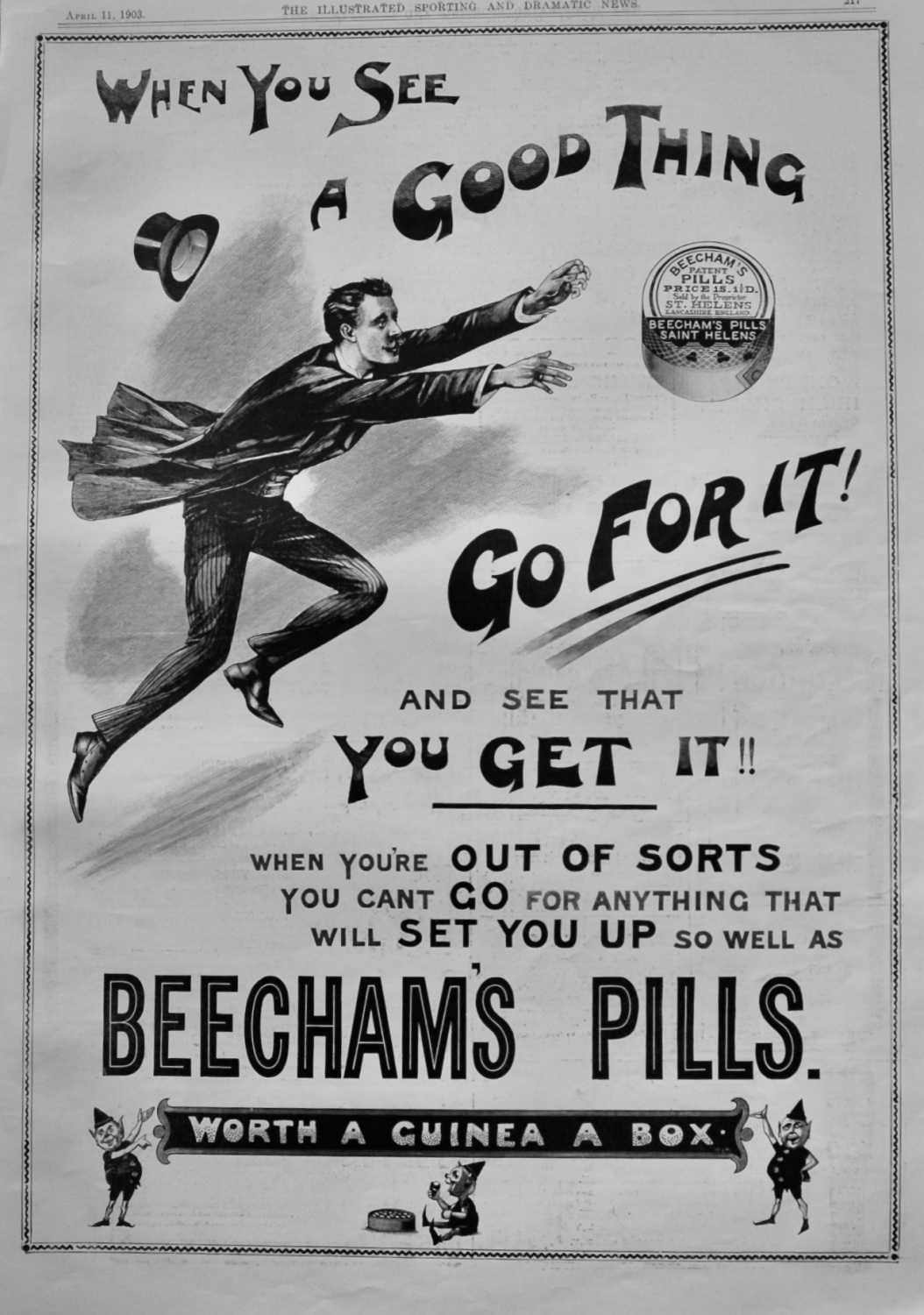 Beecham's Pills.  April 11th, 1903.