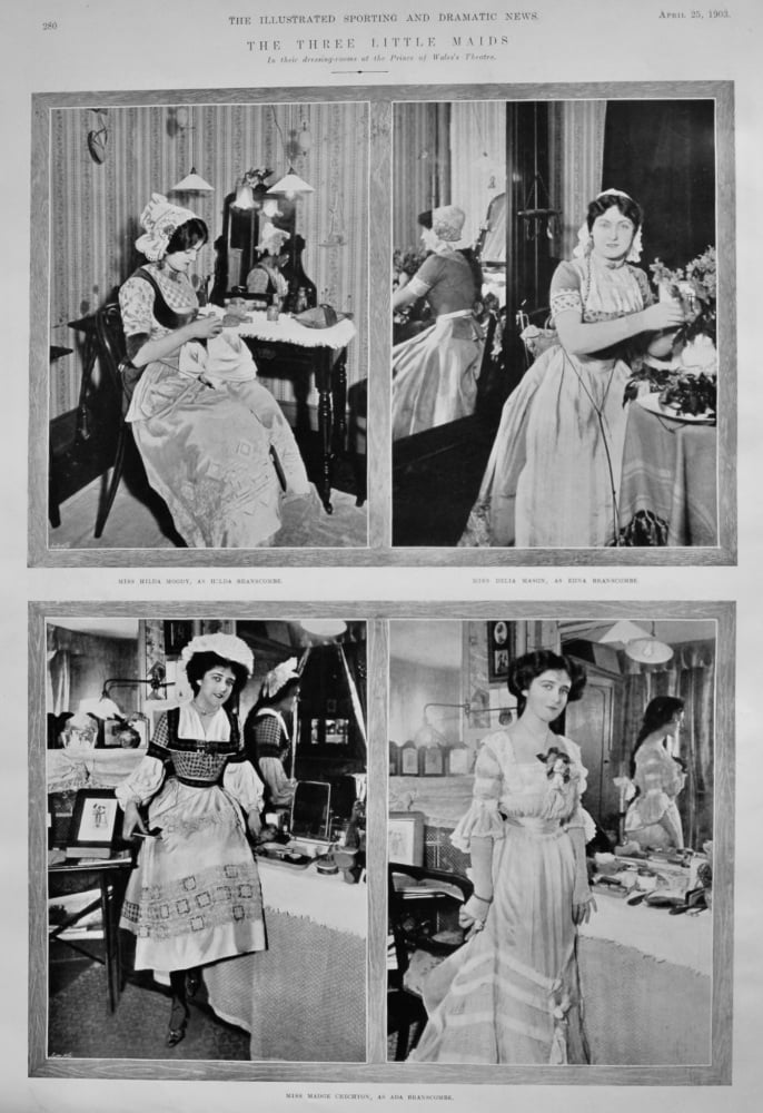 The Three Little Maids.  (In their dressing-rooms at the Prince of Wales's Theatre.)  1903.