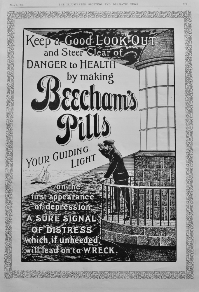 Beecham's Pills,   May 9th, 1903.