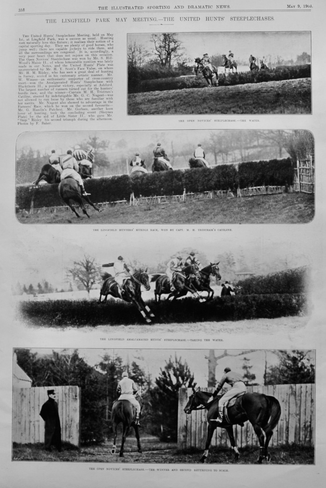 The Lingfield Park May Meeting.- The United Hunts' Steeplechases.  1903.