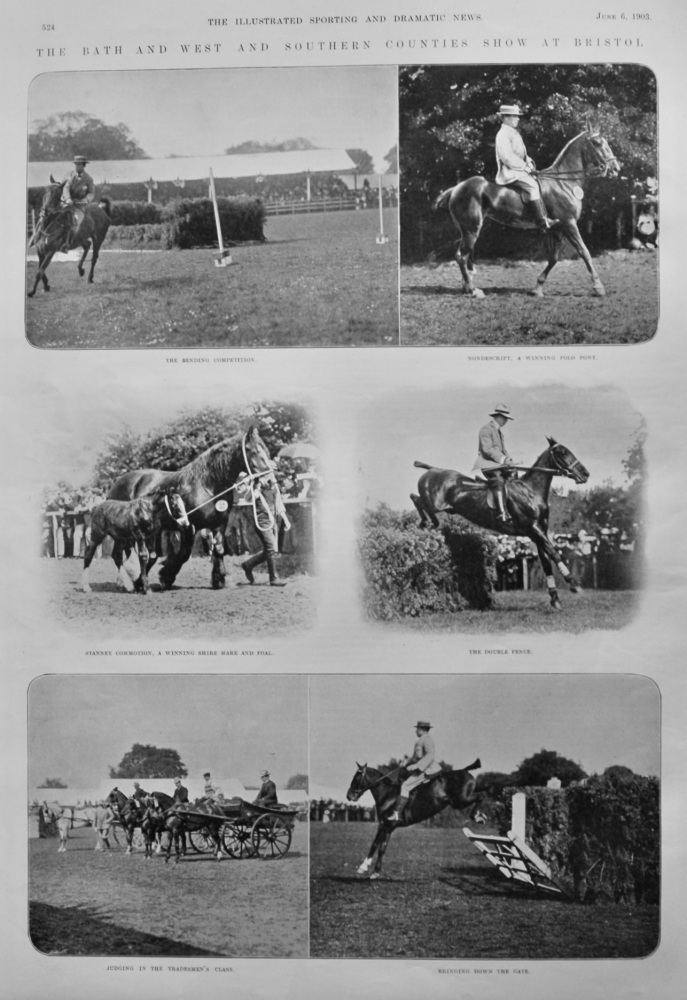 The Bath and West and Southern Counties Show at Bristol.  1903.