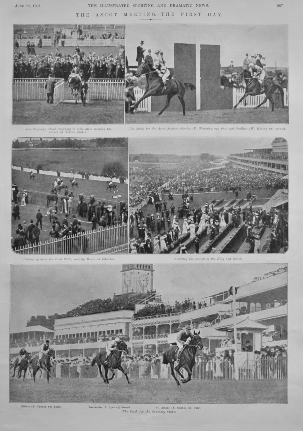 The Ascot Meeting.- The First day.  1903.