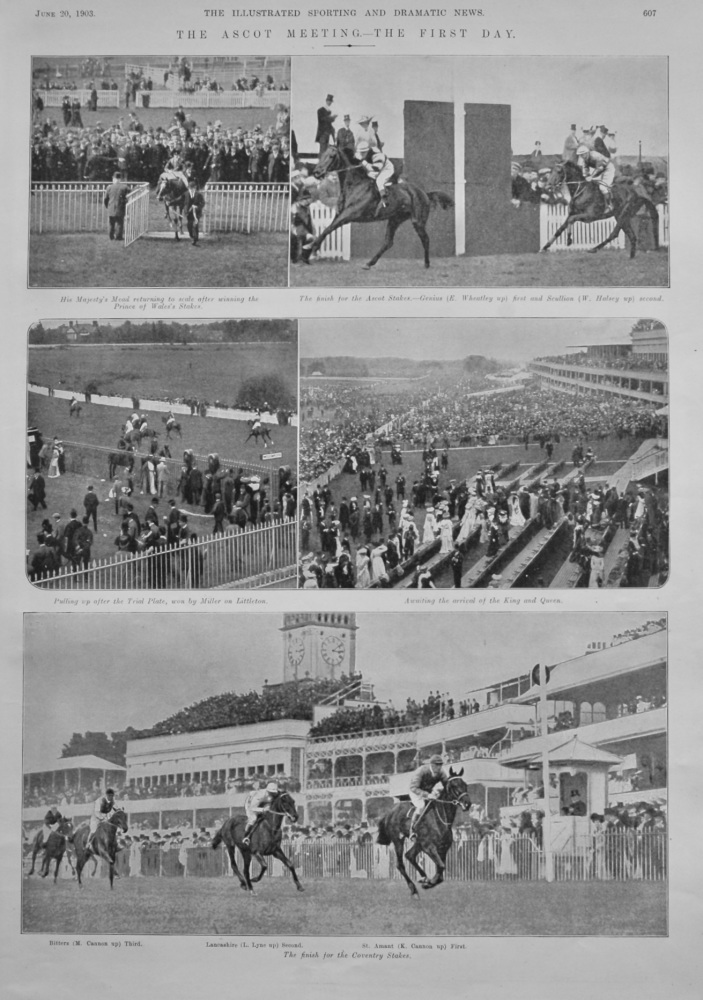 The Ascot Meeting.- The First day.  1903.