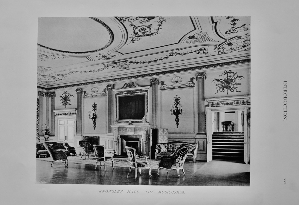 Knowsley Hall : The Music-Room.  1904.