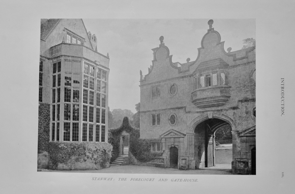 Stanway :  The Forecourt and Gate-House.  1904.