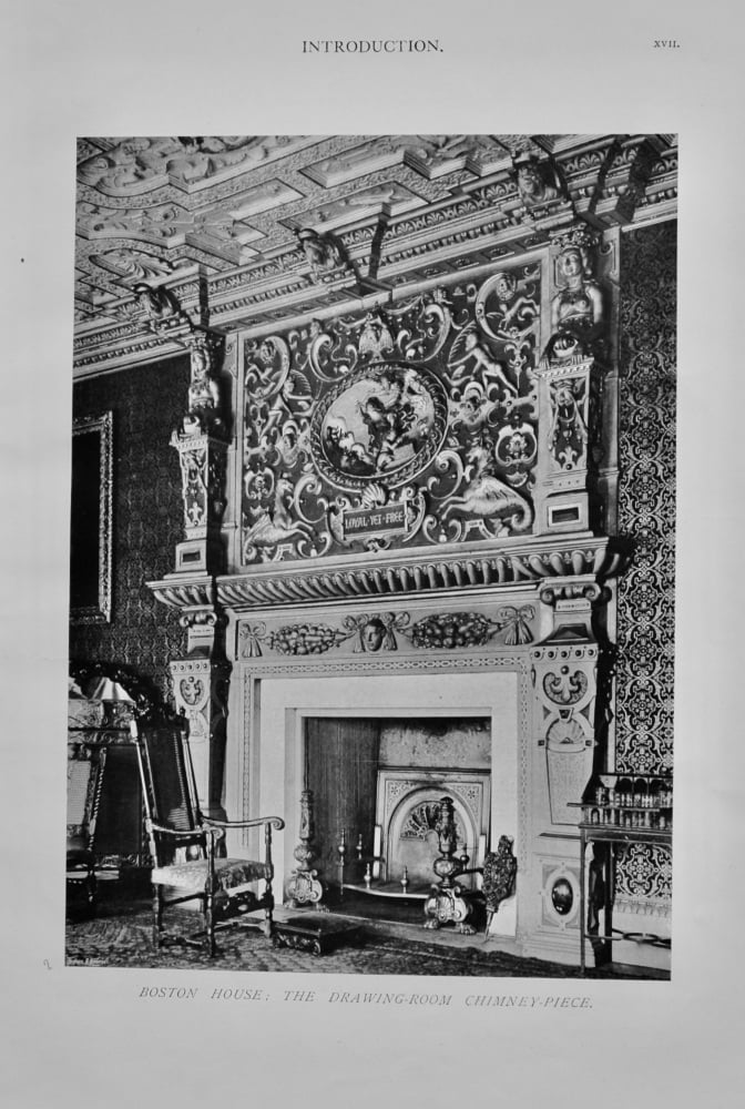 Boston House :  The Drawing-Room Chimney-Piece.  1904.