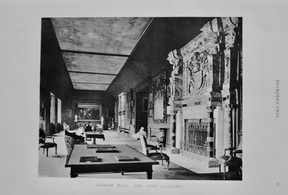 Cobham Hall :  The Long Gallery.  1904.
