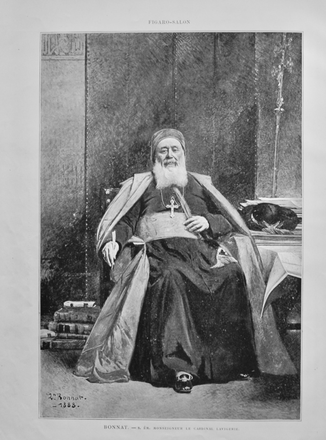 Bonnat. - S. Em.  Monseigneur Le Cardinal Lavigerie. 1888.
