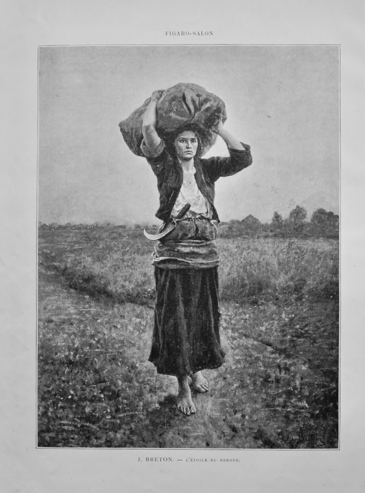 J. Breton. - L'Etoile Du Berger.  1888.