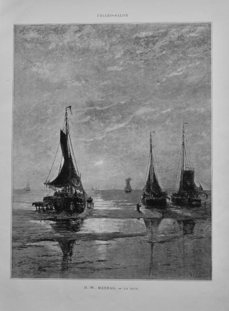 H.-W.  Mesdag. - La Nuit.  1888.