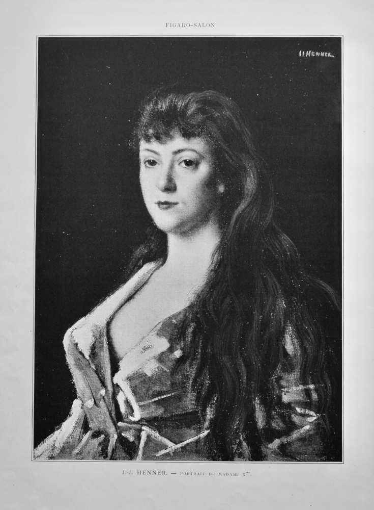 J.-J.  Henner. - Portrait De Madame x***.   1888.