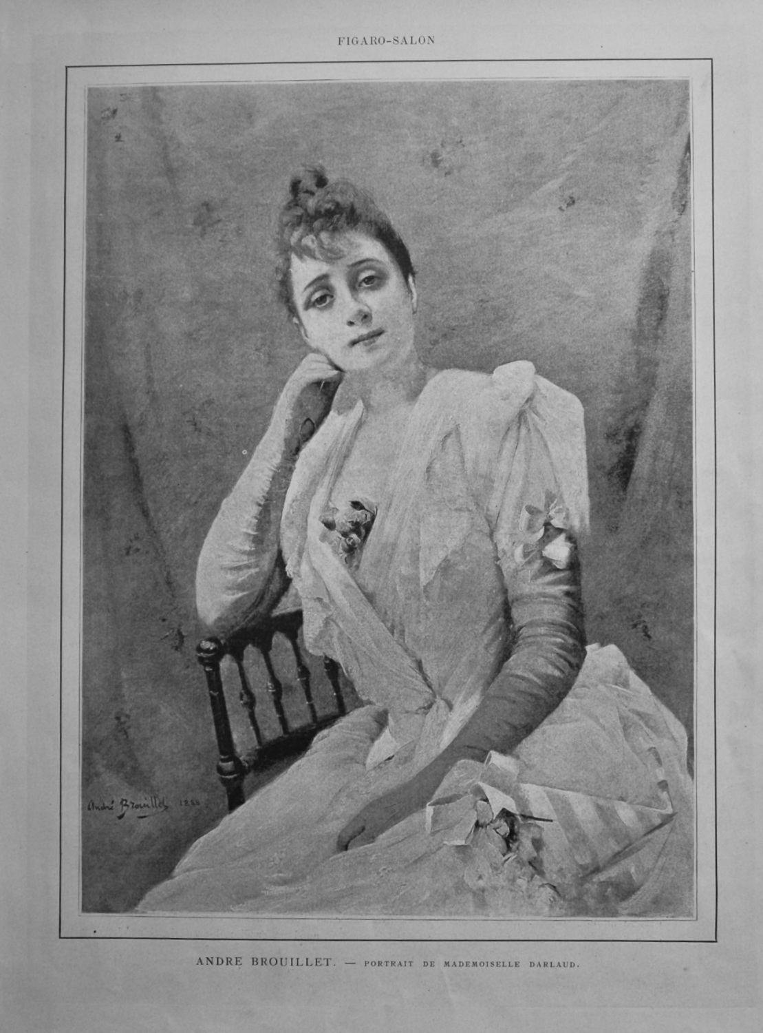 Andre Brouillet. - Portrait De Mademoiselle Darlaud.  1888.