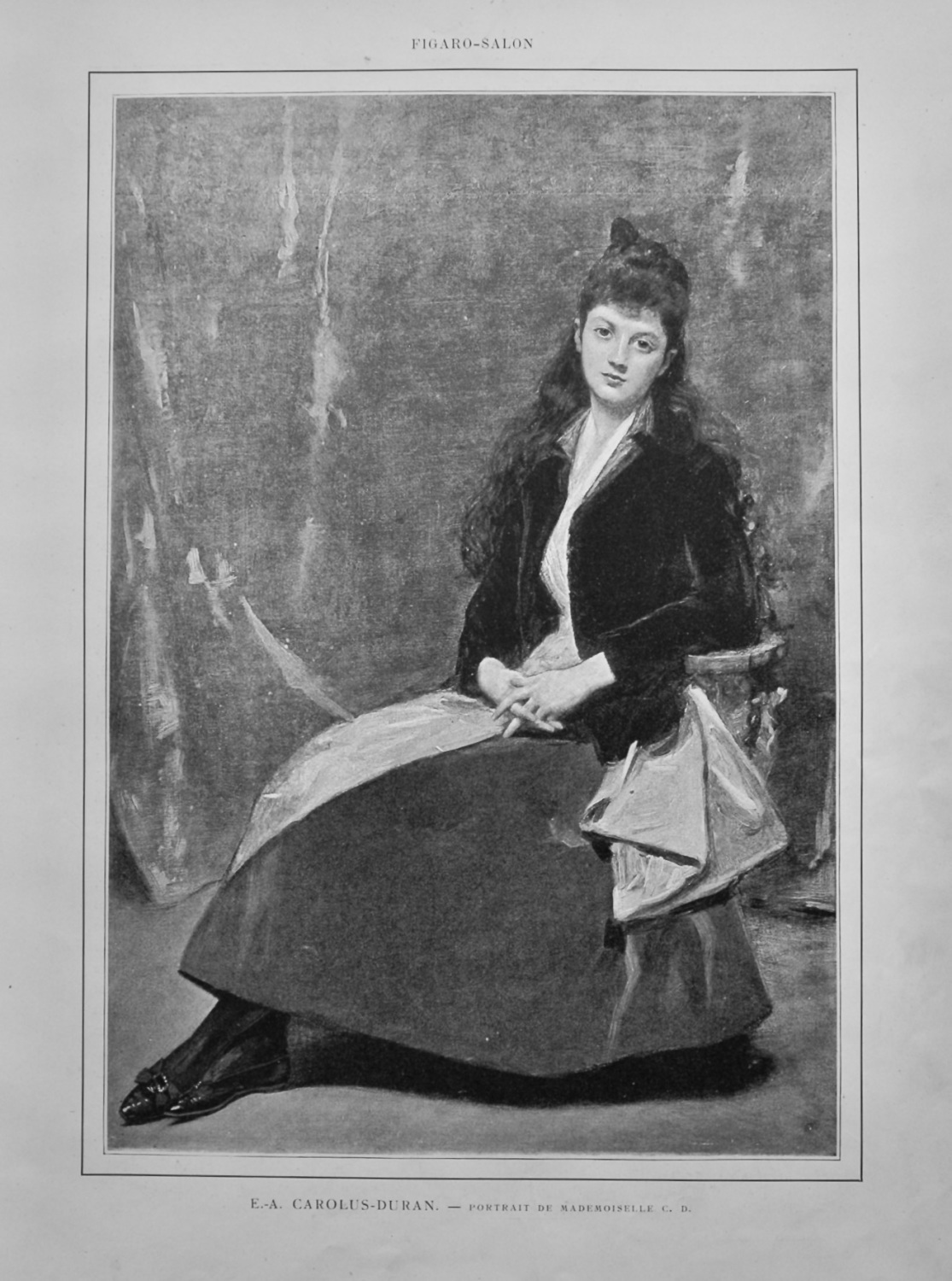 E.-A. Carolus-Duran. - Portrait De Mademoiselle  C. D.    1888.