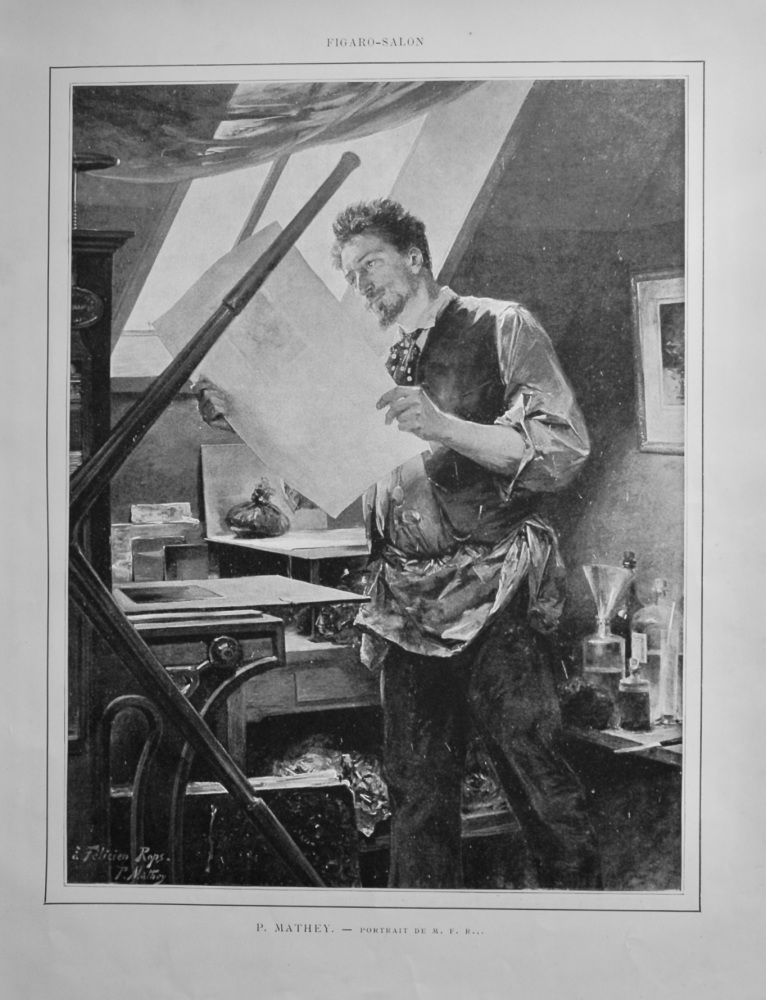 P. Mathey.  -  Portrait De M. F. R...    1888.