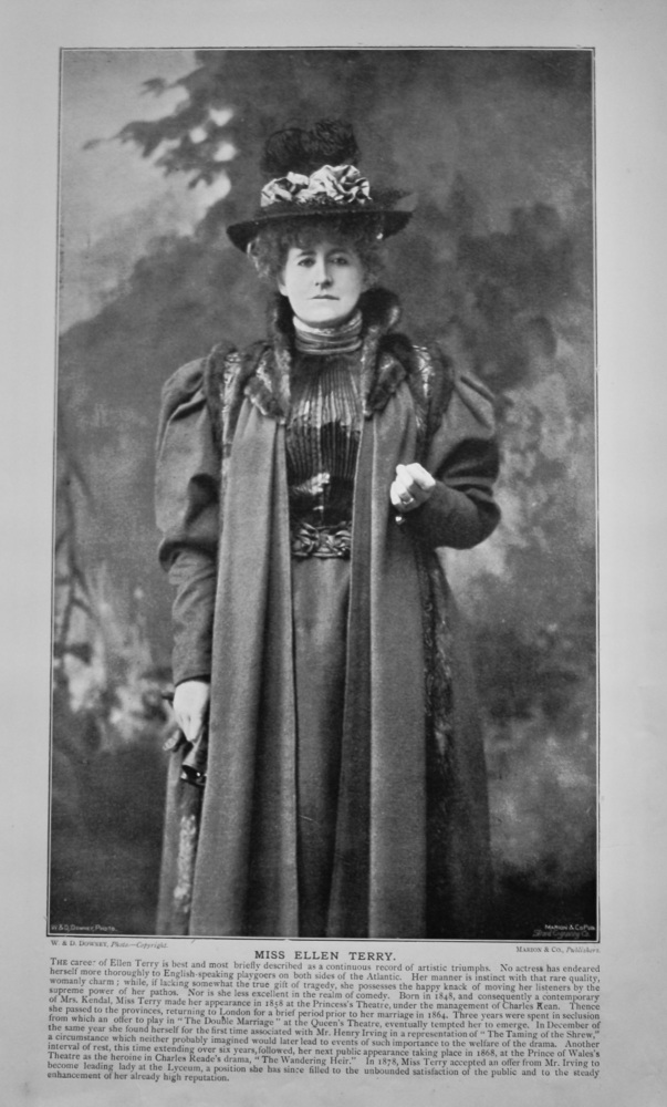 Miss Ellen Terry.  &  Mr. Arthur Cecil.  1900c.