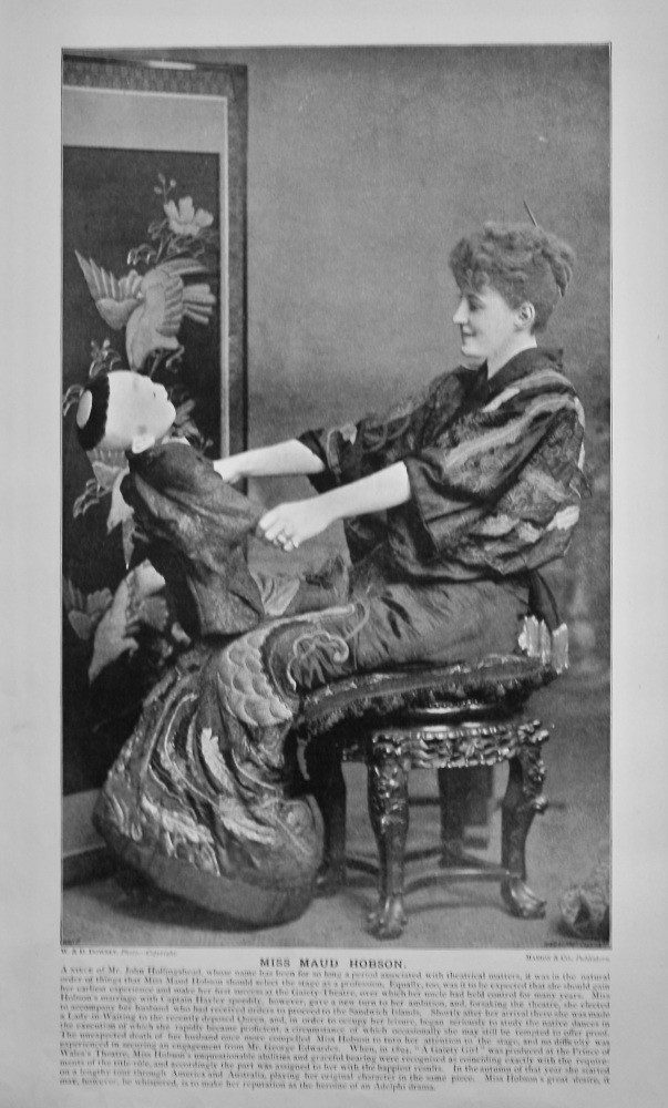 Miss Maud Hobson.  &  Madame Rejane.  1900c..
