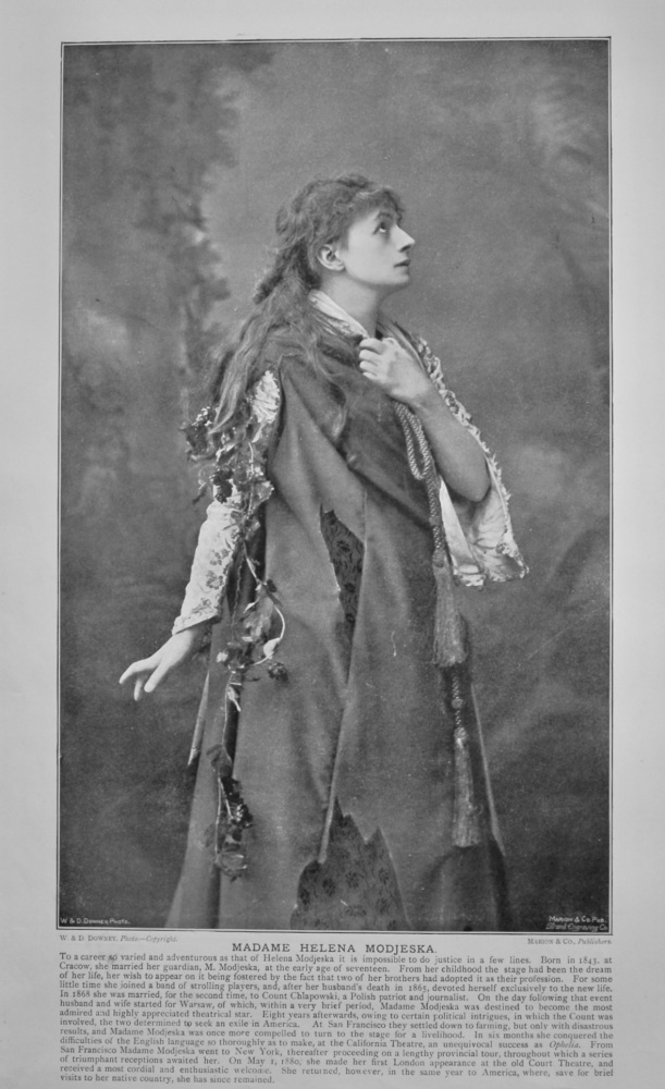 Madame Helena Modjeska.  &  Miss Elizabeth Robins.  1900c.