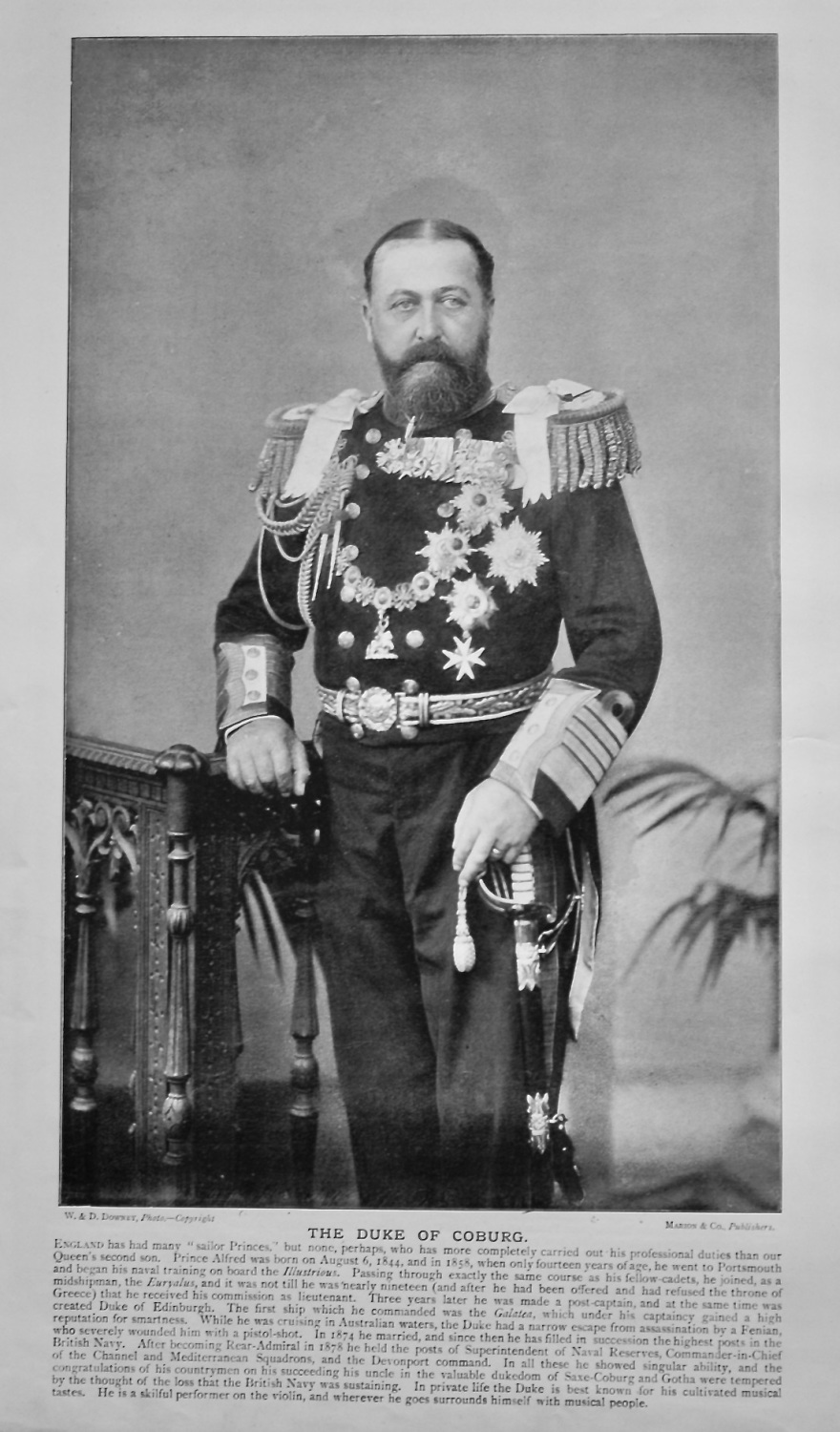 The Duke of Coburg. 1900c.
