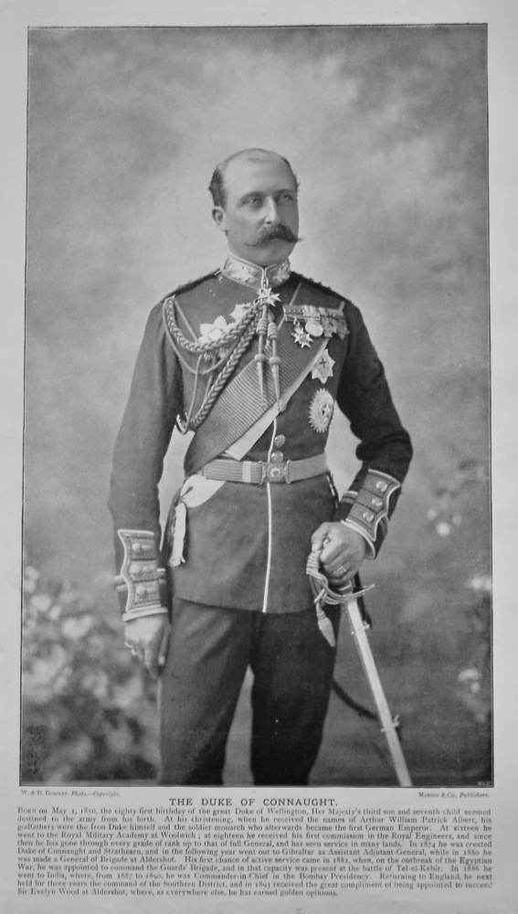 The Duke of Connaught.  &  The Duchess of Coburg.  1900c.