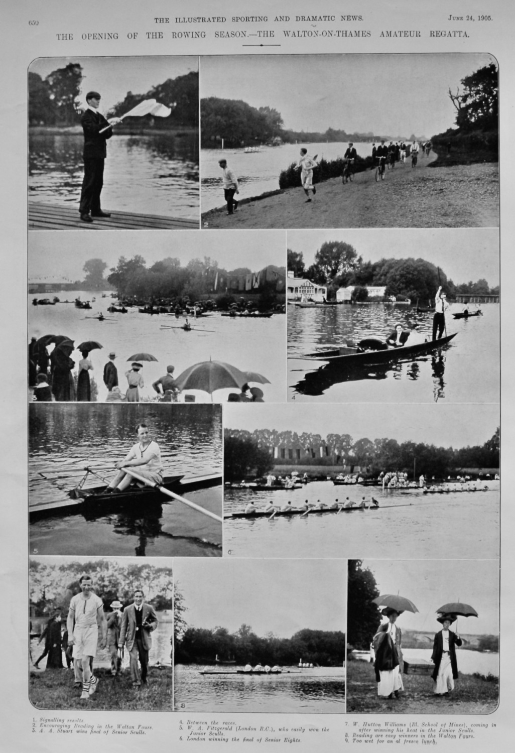 The Opening of the Rowing Season.- The Walton-on-Thames Amateur Regatta.  1