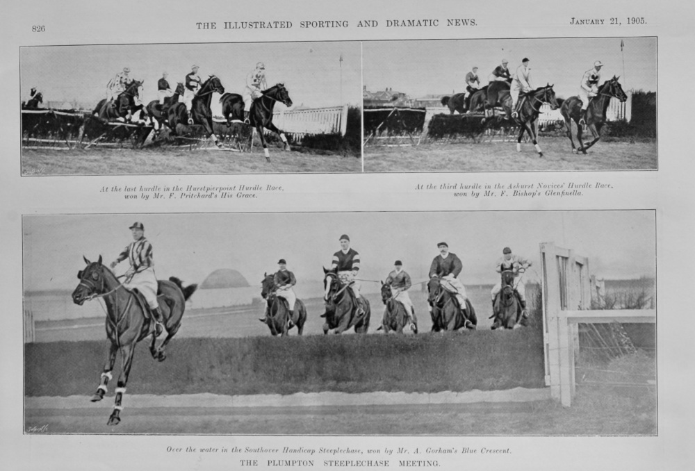 The Plumpton Steeplechase Meeting.  1905.