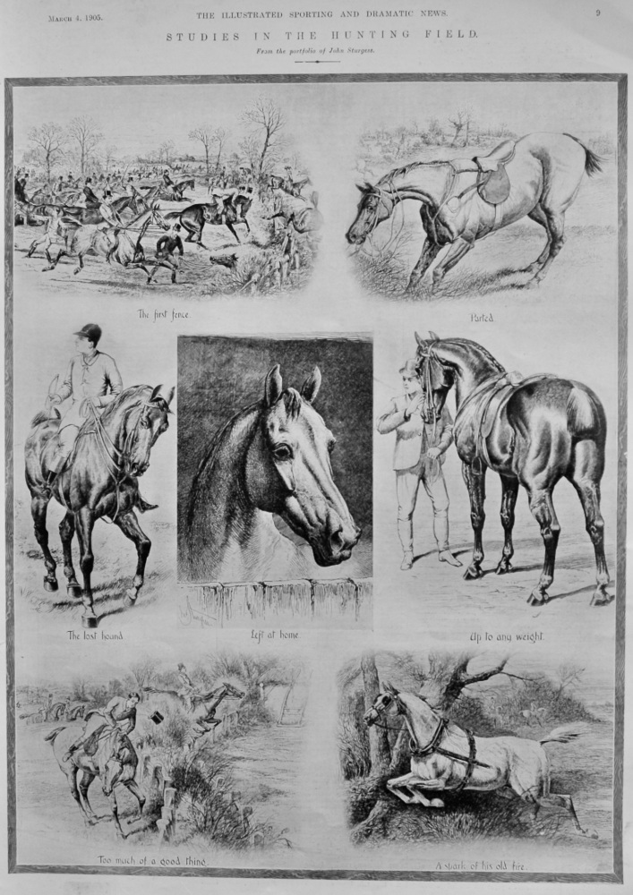 Studies in the Hunting Field.  1905.