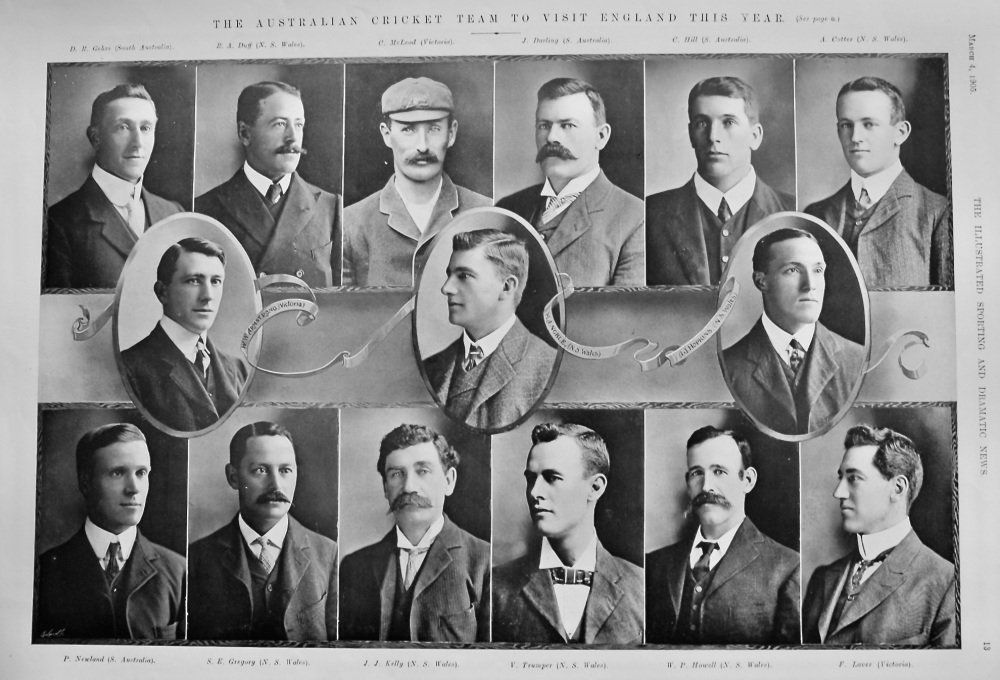 The Australian Cricket Team to Visit England this Year.  1905.