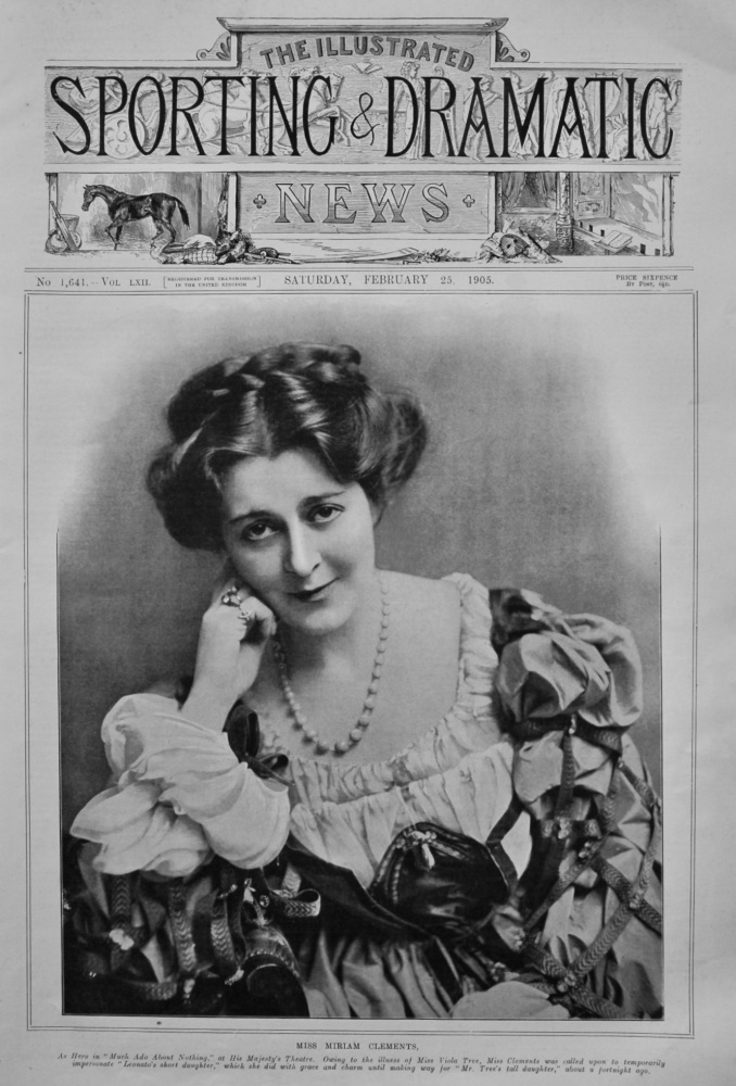 Miss Miriam Clements.  1905.