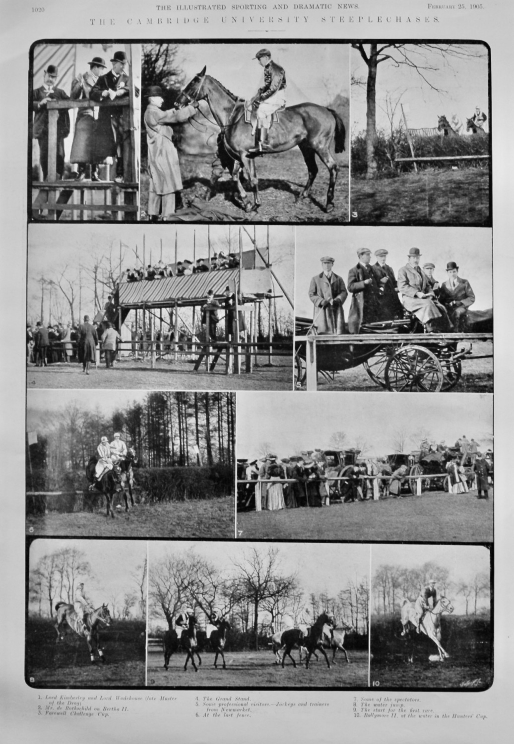 The Cambridge University Steeplechases.  1905.
