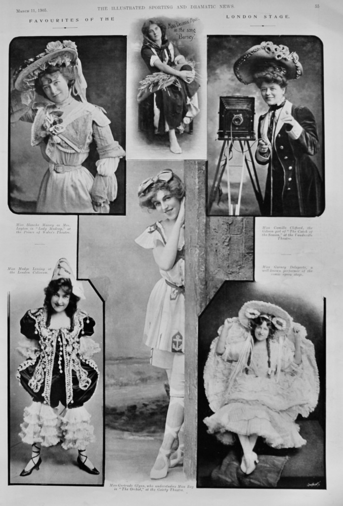Favourites of the London Stage.  1905.