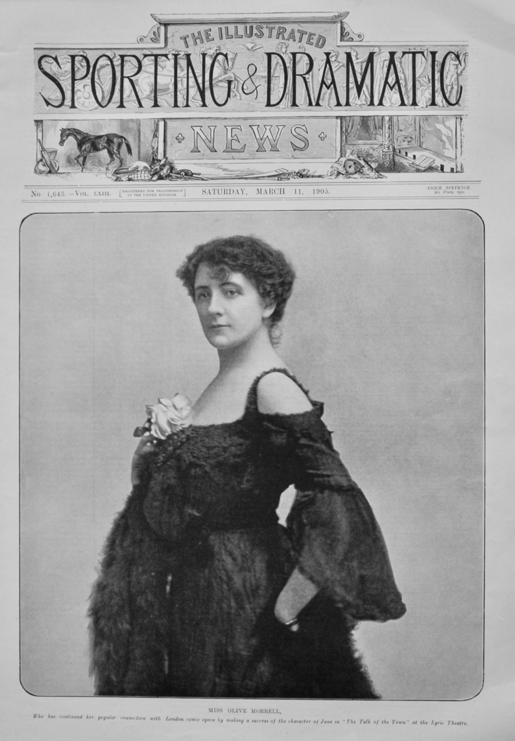 Miss Olive Morrell.  1905.