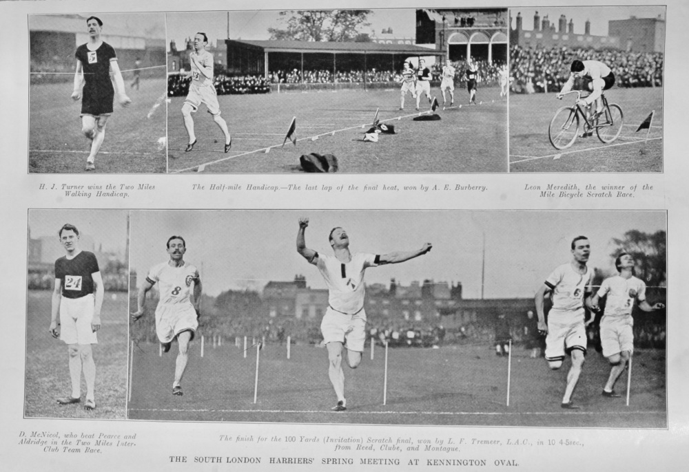 The South London Harriers' Spring Meeting at Kennington Oval.  1905.