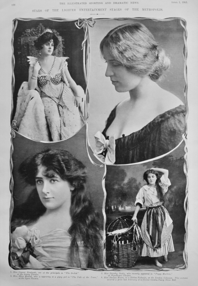 Stars of the Lighter Entertainment Stages of the Metropolis.  1905.