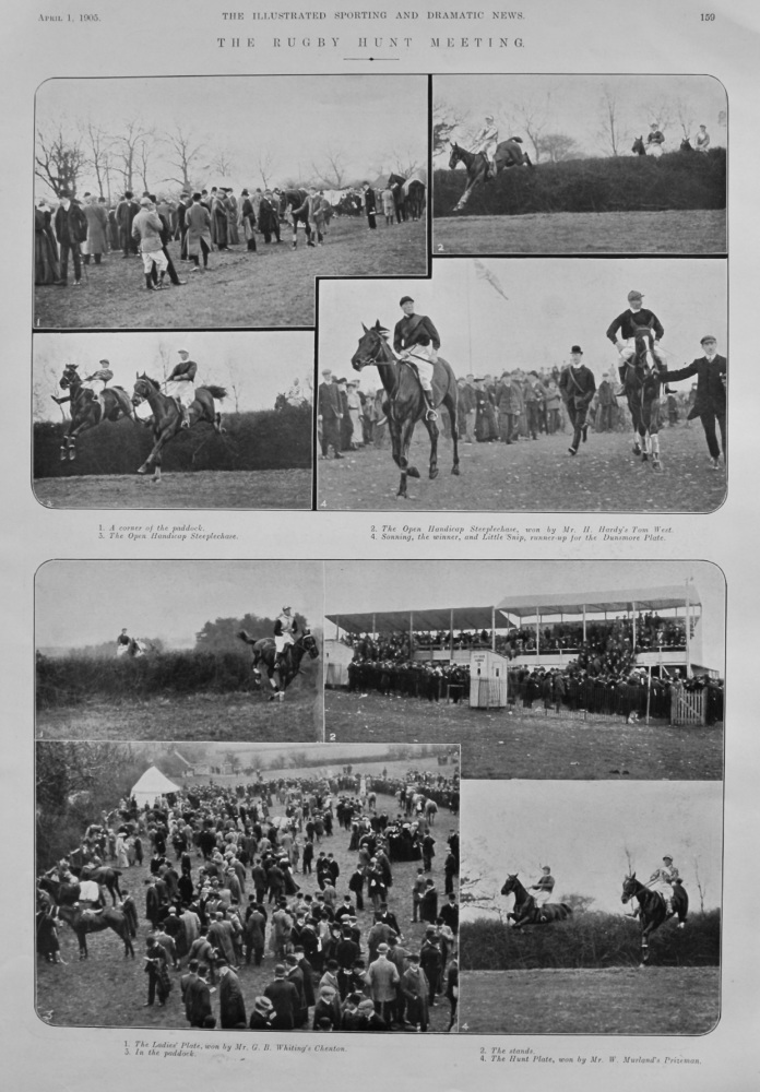 The Rugby Hunt Meeting.  (Horseracing).  1905.