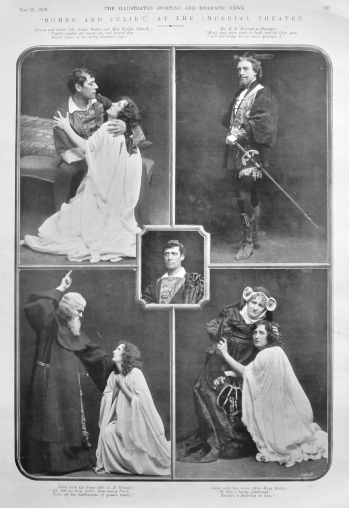 "Romeo and Juliet,"  at the Imperial Theatre. 1905.