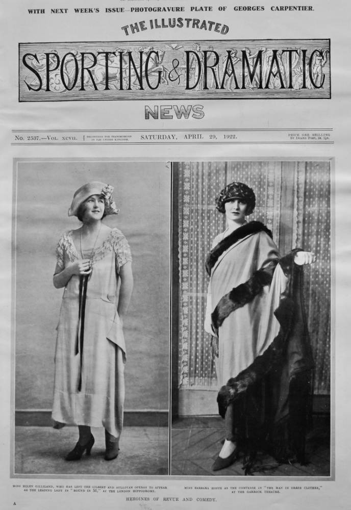 Heroines of Revue and Comedy.  1922.